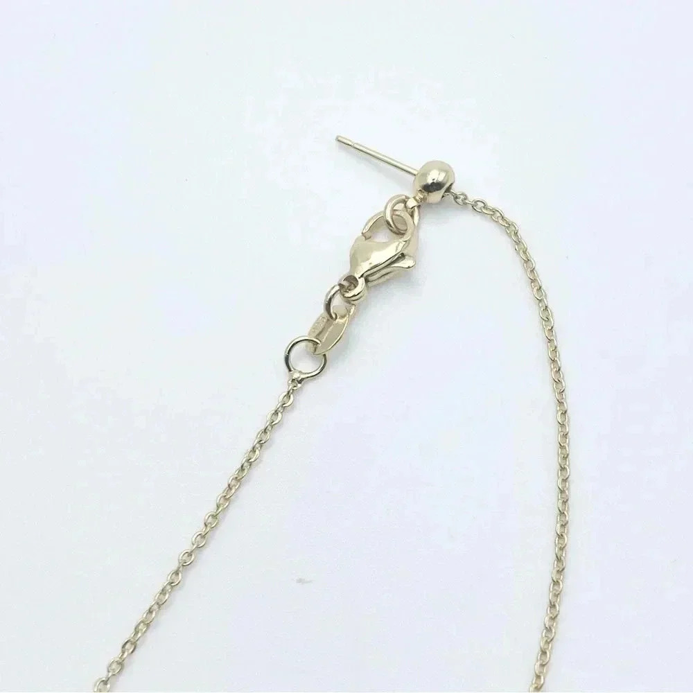 GOLD Petit Star Necklace for woman | Dainty Cross Necklace | CZ Pendant Cross… - Picture 4 of 6